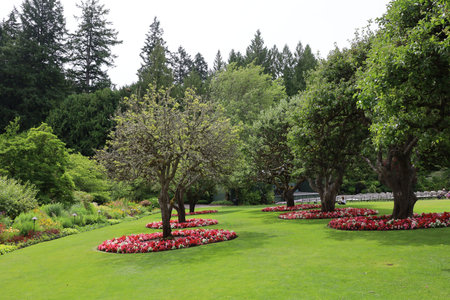 7-5-2025: Victoria, British Columbia, Canada: Buchart gardensの写真素材
