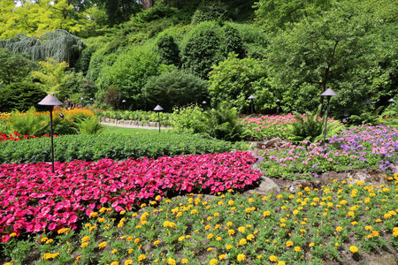 7-5-2025: Victoria, British Columbia, Canada: Buchart gardensの写真素材