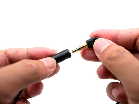 Plug in headphone jack.