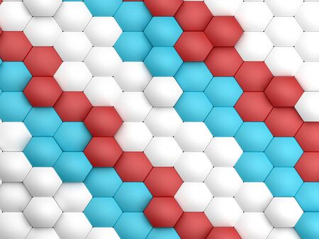 Modern science abstract hexagonal honeycomb geometric shapes background weaved by mesh structures....