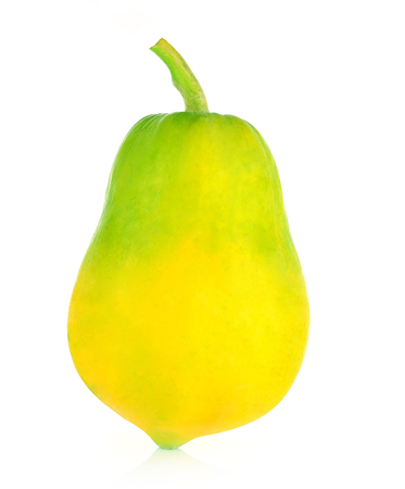 papaya on white backgroundの写真素材