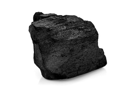 charcoal Isolated on whiteの写真素材