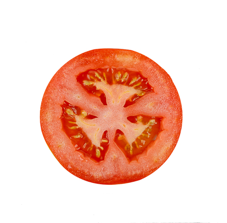 tomato isolated on white backgroundの写真素材