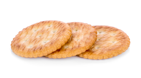 Biscuits isolated on a white backgroundの写真素材