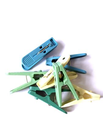 Tweezers fabric on white の素材