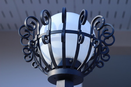 White Lantern decorated homeの写真素材