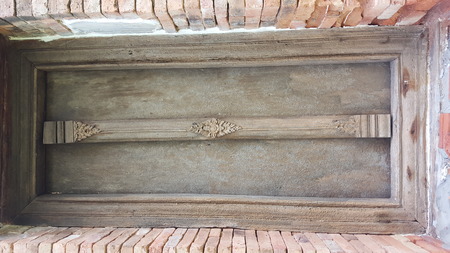 300 year old wooden church at Khok Phai, Nakhon Ratchasima, Thailandの写真素材