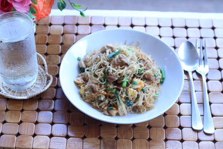 Fried noodles tasteの写真素材