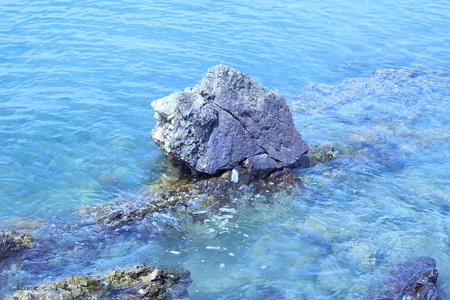 Rocks in the seaの写真素材