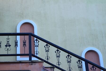 The building has a beautiful staircaseの写真素材