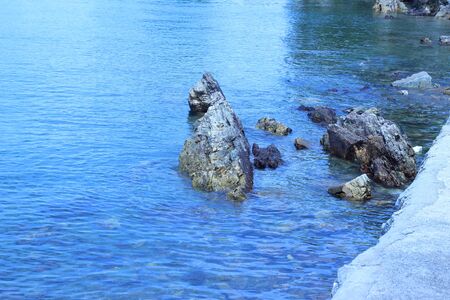 Rocks in the seaの写真素材