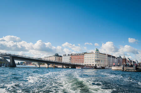 Boat trip at the harbour in Copenhagen のeditorial素材