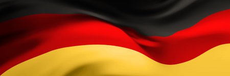 National flag of Germany. Country official symbol. Banner, backgroundのイラスト素材