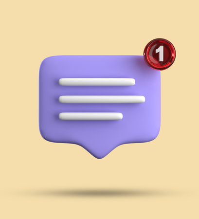 3d speech bubble icon. Vector illustration. Eps 10 file.の写真素材