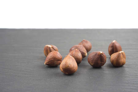 Forest nuts on backgroundの写真素材