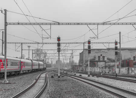 Estonia Tallinn 19.03.2017 :  Railway Station in city Tallinn Estoniaのeditorial素材