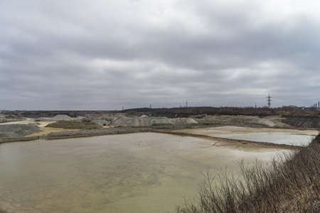 Sand miningの写真素材