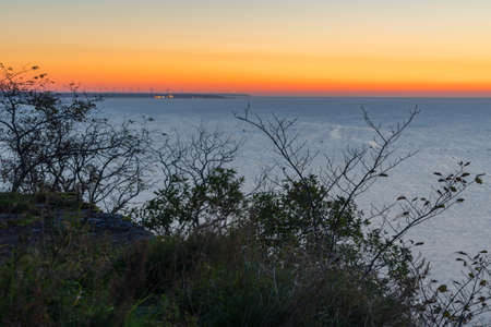 Beautiful sunset over Baltic seaの写真素材