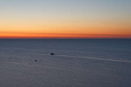 Beautiful sunset over Baltic sea