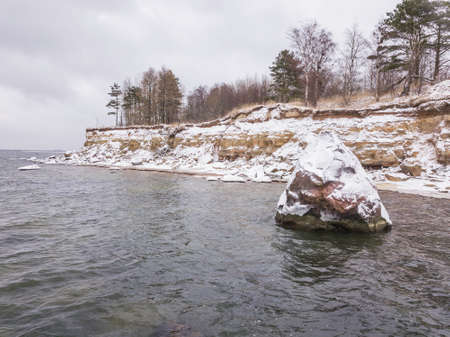 Sea in the winterの写真素材