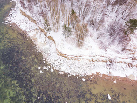 Sea in the winterの写真素材