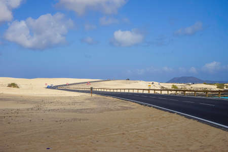 Landscape Dunes Of Corralejo, Fuerteventura, Canary Islands, Spain.の写真素材