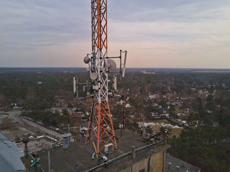 Gsm tower on old building
