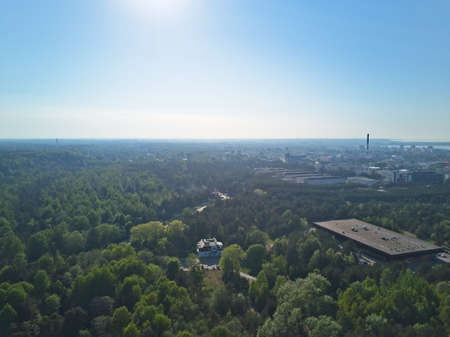 Aerial view of City Tallinn Estonia district Mustamjaeの写真素材