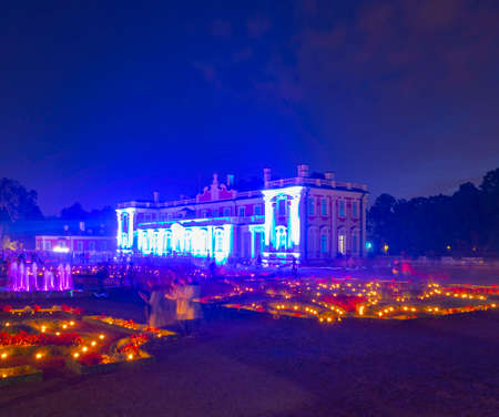 Tallinn, Estonia - September 20, 2018: festival "Wandering Lights". Kadriorg Palace in city Tallinn Estoniaのeditorial素材