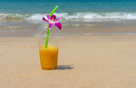 Cocktail on the beachの写真素材
