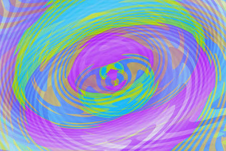 Twirl swirlTexture three wavy colors cyan blue green purple background with copy space banner advertisement hypnotics psychadelic multi colored textureの写真素材