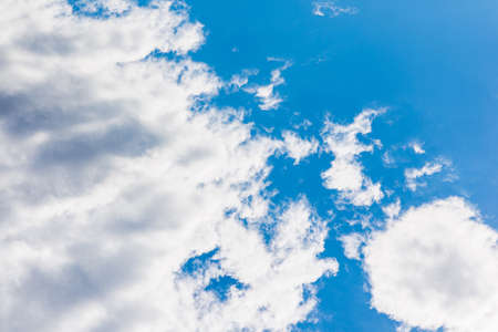 Beautiful blue sky,white cloud background. Shape independent, Elements of nature.Wonderful sky....