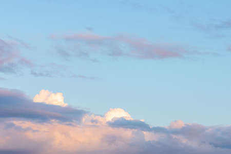Purple and Pink Sky and beautiful clouds with abstract colored background.Nice evening sky,cloud.