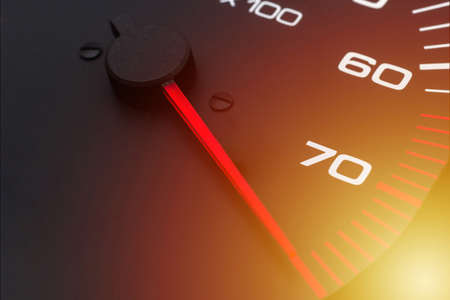 Dashboard with speedometer, tachometer, odometer. Car detailing. Car dashboard. Dashboard details...