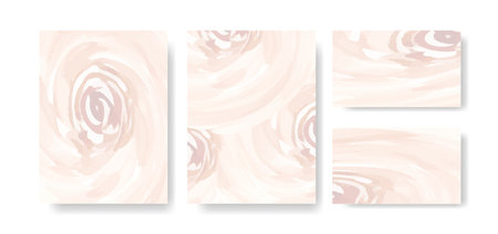 banner abstract paints shapes collection isolated on white background Hand drawn abstract color paint brush strokesのイラスト素材