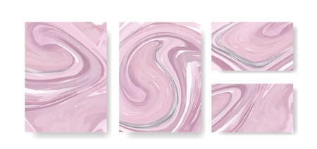 banner abstract paints shapes collection isolated on white background Hand drawn abstract color paint brush strokesのイラスト素材