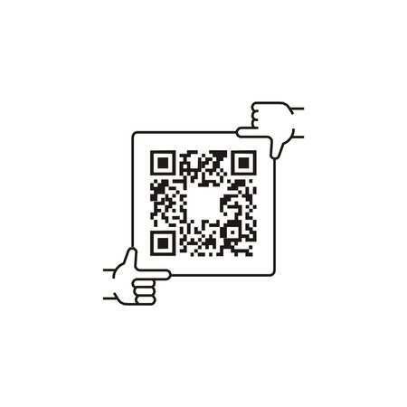 PREMIUM QR CODE LOGO PRODUCT PACKAGEのイラスト素材