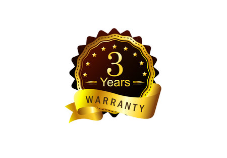 warranty badge product stickerのイラスト素材