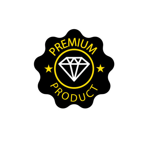 premium product label icon. premium quality sign. premium quality symbolのイラスト素材