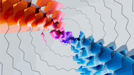 COLOR FULL WALLPAPER BACKGROUND VECTORのイラスト素材
