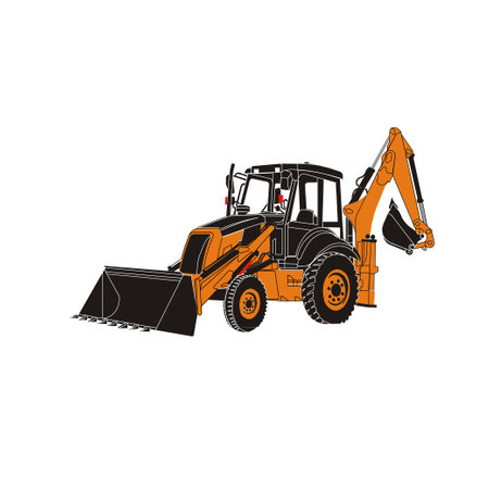 excavator mining mineral art for print to fabric