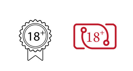 only for 18 years old sign symbolのイラスト素材