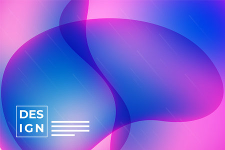 Colorful abstract geometric background Liquid dynamic gradient waves Fluidのイラスト素材