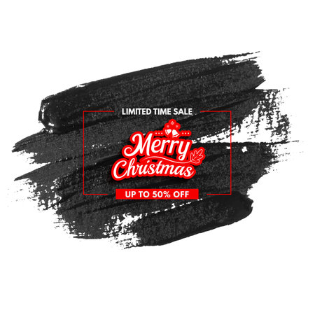 LABEL DISCOUNT FOR CHRISTMASのイラスト素材