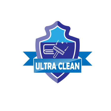 ultra clean symbol logo for cleaning serviceのイラスト素材