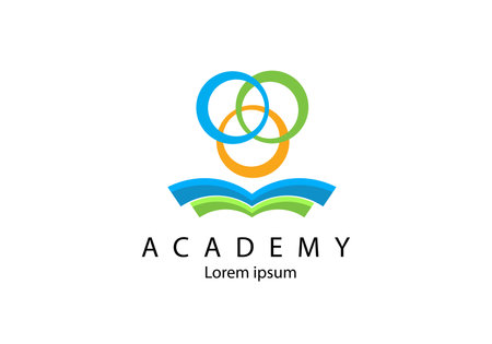 graduation academy logo template for education collegeのイラスト素材