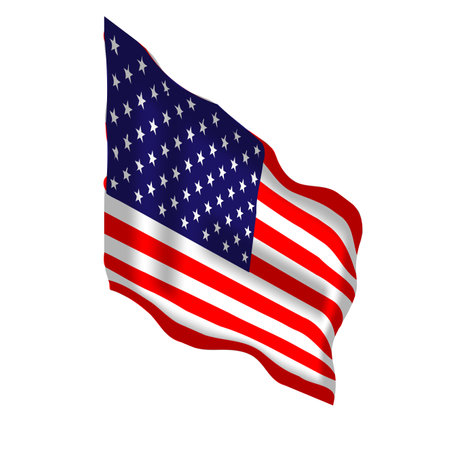 American Flag Wave Close Up for Memorial Day or 4th of July illustrationのイラスト素材