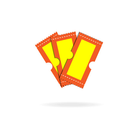 voucer or ticket discount flat design colorのイラスト素材