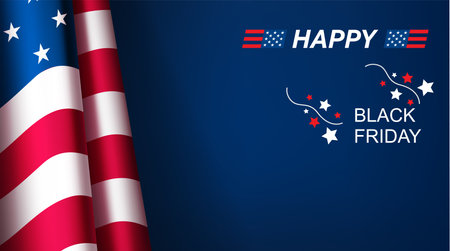 happy black friday copy space mock upのイラスト素材