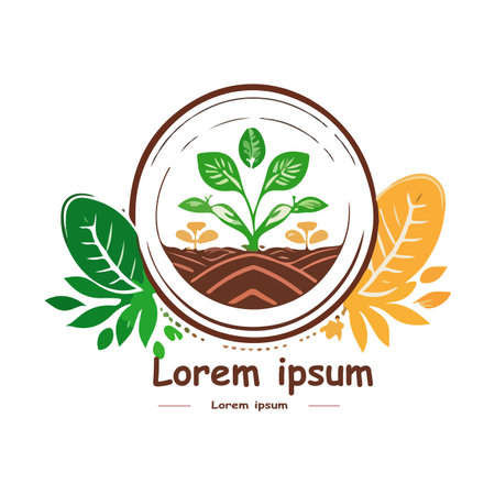 FARM PEOPLE LOGO START UP MODERN VECTOR ELEMENTのイラスト素材